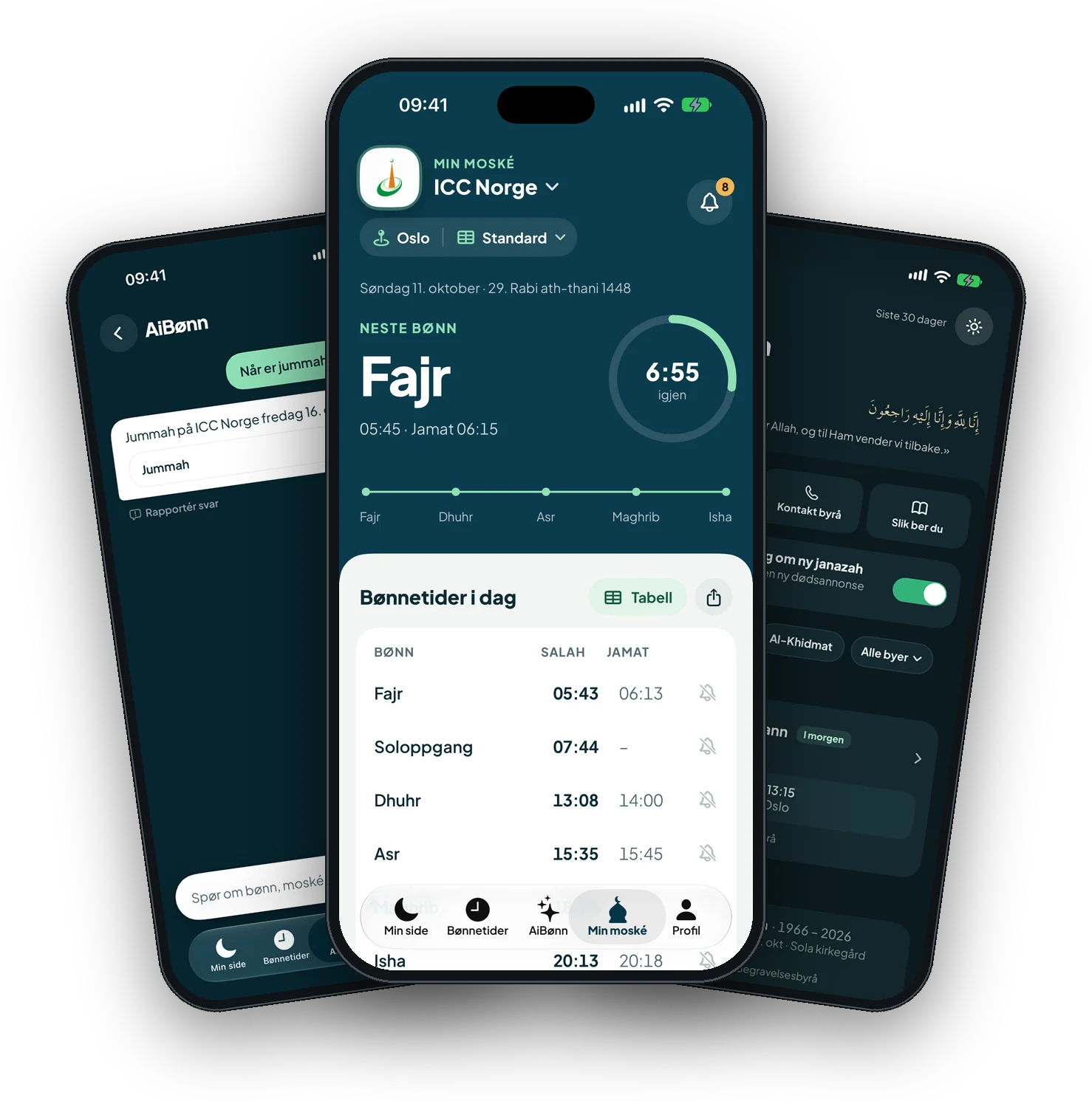 iBønn på iPhone: Min moské, AiBønn og janazah